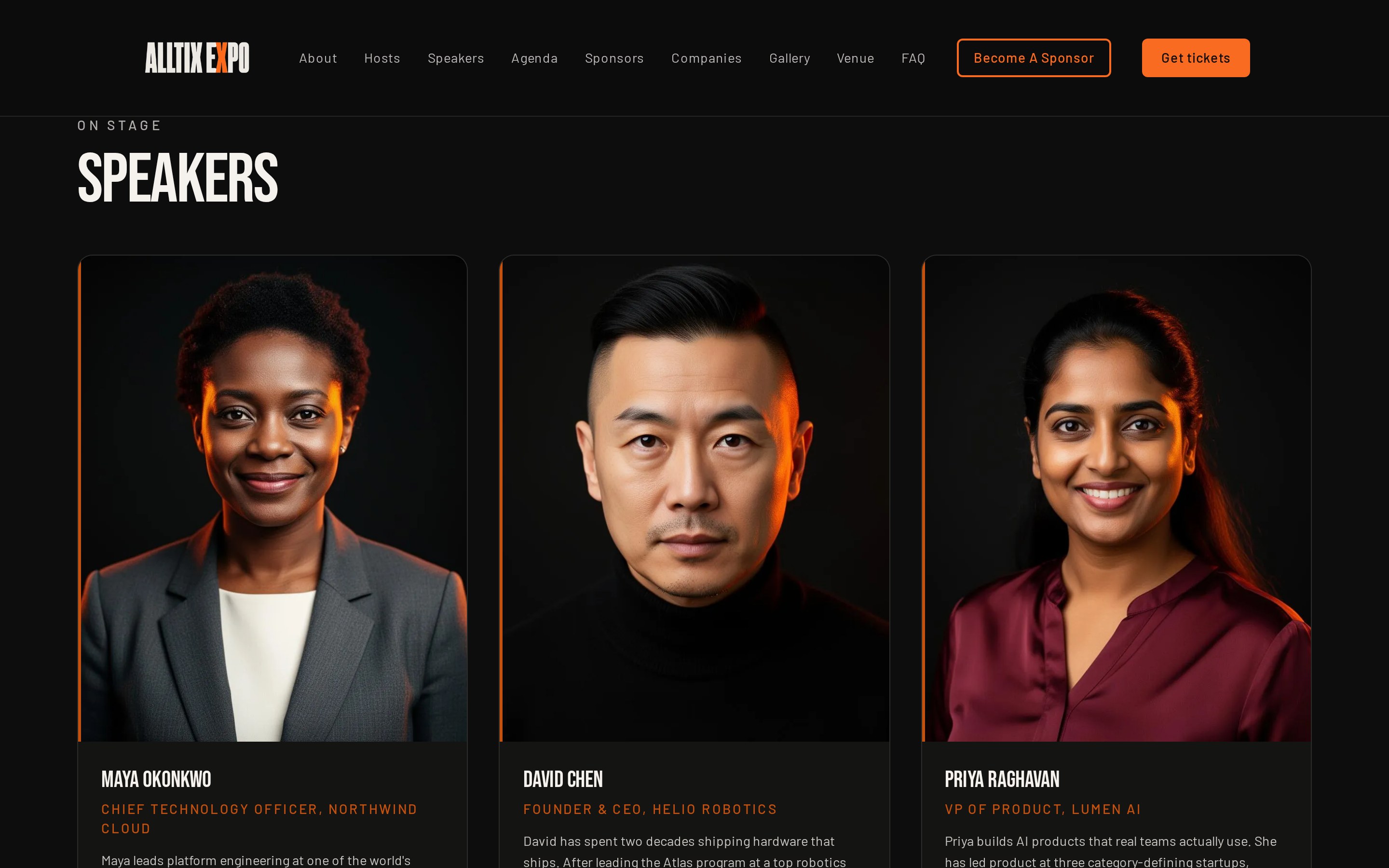 Speakers — Alltix Expo 2026